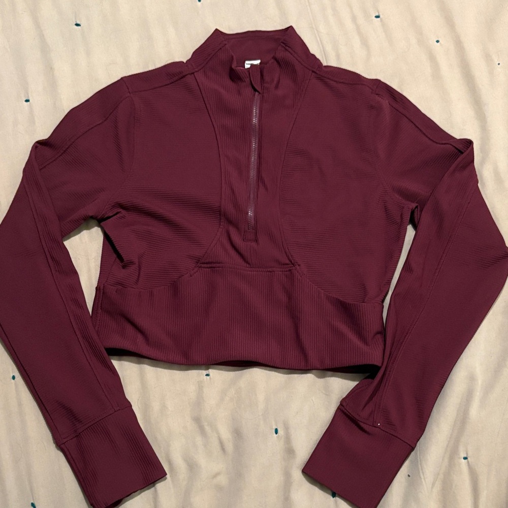 90 Degree by Reflex Half Zip Long Sleeve Crop Jacket